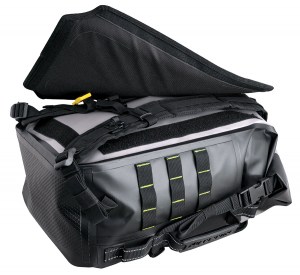 Picture of SE-4030 Hurricane Backpack on white background - showing self fastening back panel open